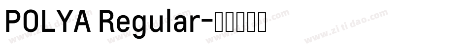 POLYA Regular字体转换